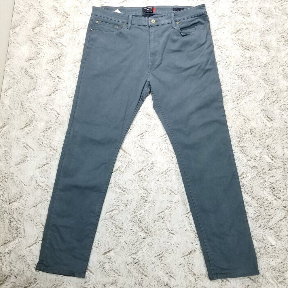Dockers Pants Mens 38×32 Gray Supreme Flex Slim‎ Flat front